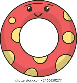 Sommerurlaub Element. mit trendigem Cartoon-Design.