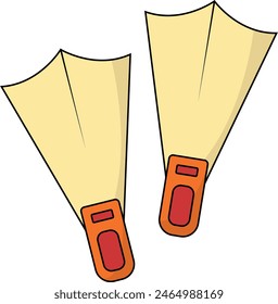 Summer Beach Vacation-Symbol. Vektorillustration im Cartoon Design.