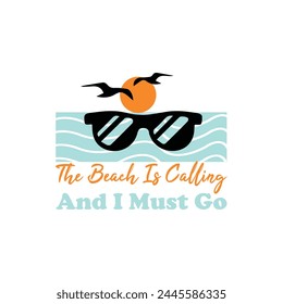 summer beach vacation tshirt design