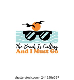 summer beach vacation tshirt design