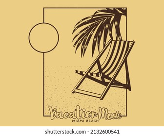 summer beach vacation vector illustration design artwork