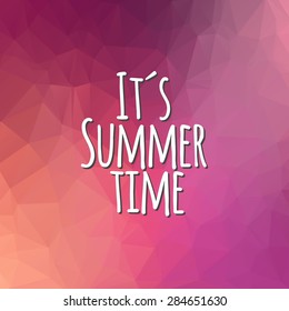 Summer beach vector.The poster, geometric background. Heat, summer vacation.