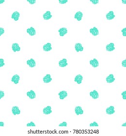 Summer beach vector seamless pattern with palm leaf. Bright endless background with summertime holidays symbols. Hand draw illustration.