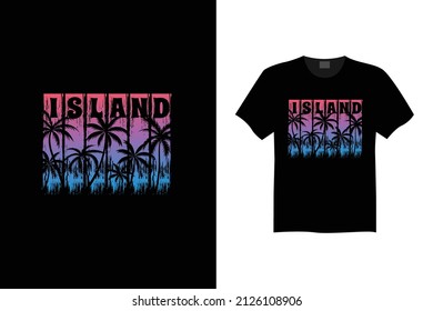 Summer Beach Vektorgrafik-Shirt-Design