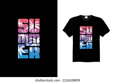 Summer beach vector t shirt design