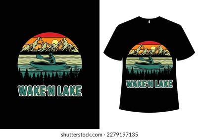 Summer Beach, Summer vibes, Summer time T-shirt Design.