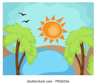 Summer Beach view