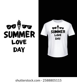Summer Beach Wave T-Shirt Design