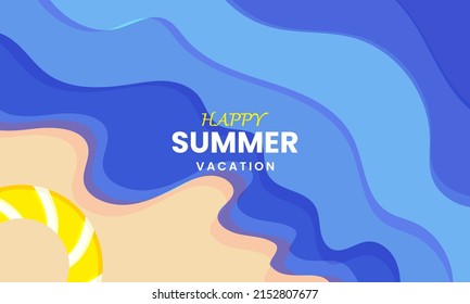summer beach wavy abstract background