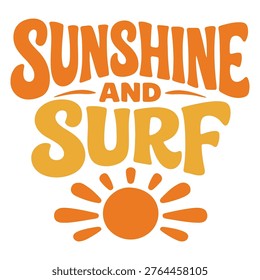 Summer Beachlife Surf Vector Illustration Clipart