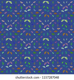 Summer beautiful multicolor sea shell abstract seamless background.