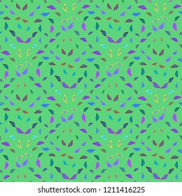 Summer beautiful multicolor sea shell abstract seamless background.
