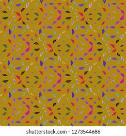 Summer beautiful multicolor sea shell abstract seamless background.