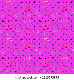 Summer beautiful multicolored sea shell abstract seamless background.