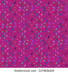 Summer beautiful multicolored sea shell abstract seamless background.