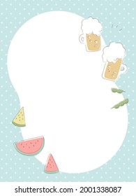 Summer beer and snack frame