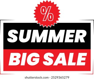 Summer Big Sale Promotional Ecommerce Offer Design Marketing Symbol