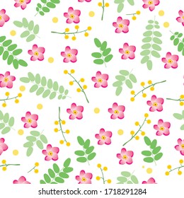 Florencia veraniega Patrón sin foco, Fondo floral
