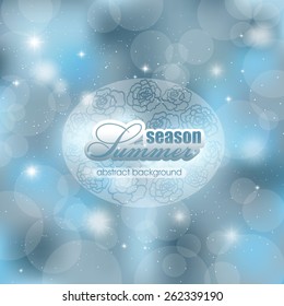 Summer blue abstract background