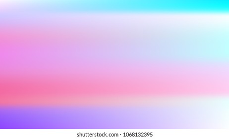 Summer blue holographic background. Vibrant blur iridescent design. Foil neon trendy sky banner. Pastel future element. Modern gradient cover. Foil holographic sunset design Bright soft gradient color