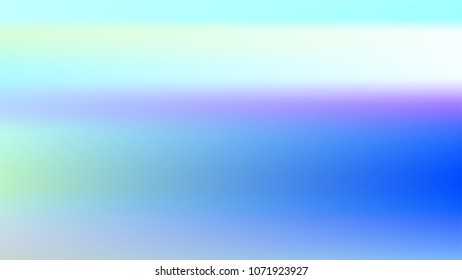 Summer blue holographic background. Vibrant blur iridescent design. Foil neon trendy sky banner. Pastel future element. Modern gradient cover. Foil holographic sunset design Bright soft gradient color