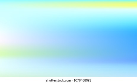 Summer blue holographic background. Vibrant blur iridescent design. Foil neon trendy sky banner. Pastel future element. Modern gradient cover. Foil holographic sunset design Bright soft gradient color