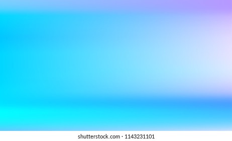 Summer blue holographic background. Vibrant blur iridescent design. Foil neon trendy sky banner. Pastel future element. Modern gradient cover. Foil holographic sunset design Bright soft gradient color