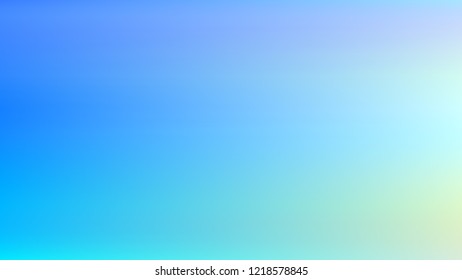 Summer blue holographic background. Vibrant blur iridescent design. Foil neon trendy sky banner. Pastel future element. Modern gradient cover. Foil holographic sunset design Bright soft gradient color