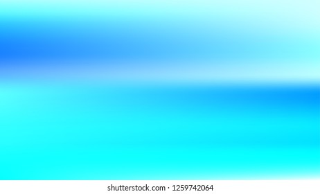 Summer blue holographic background. Vibrant blur iridescent design. Foil neon trendy sky banner. Pastel future element. Modern gradient cover. Foil holographic sunset design Bright soft gradient color