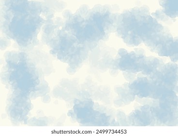 Fondo de pantalla de fondo blanco de nube de cielo azul de verano. Belleza de textura clara nublada. Elemento brillante del diseño del aire del invierno del sol. Fondo Abstractas de la acuarela para su diseño, horizonte del horizonte del paisaje cyan 