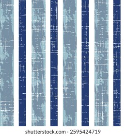 Summer blue theme stripes pattern. Coloured boho Pattern Brushused for textiles.farmhouse style stripes texture on white background.