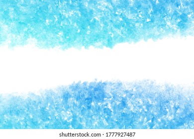 summer blue water wave splash abstract on natural grunge watercolor hand paint background, vector illustration