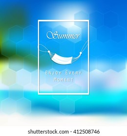 Summer Blur And Abstract Triangular Background For Flyers, Brochures, Invitations