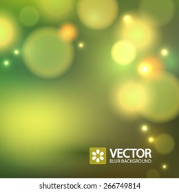 Summer blur background. Vector illustration.