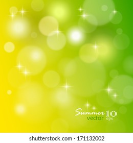 Summer blur spotted background, vector illustration