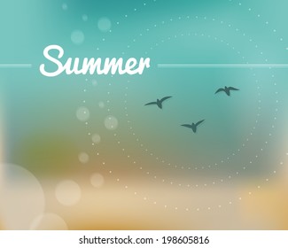 Summer. Blurred background