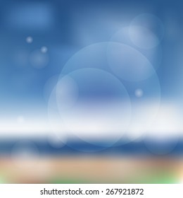 Summer blurred background. Stock vector.