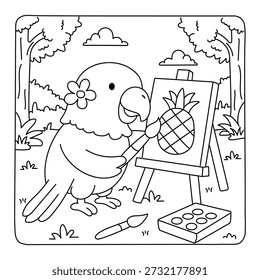 Summer Bold and Easy Coloring Pages