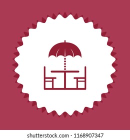 Summer bower icon, vector design