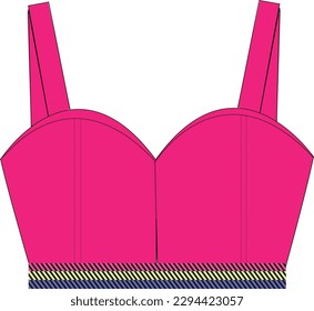 summer  bra crop top  temlapte women 