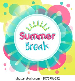 Summer break card template