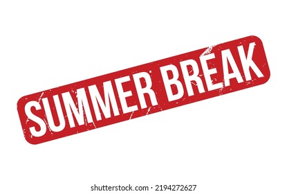 Summer Break Rubber Stempel Segel Vektorgrafik