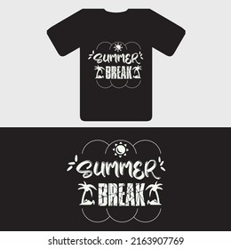 summer break t-shirt design-t-shirt design