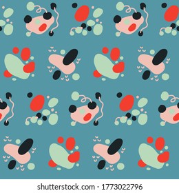 Summer bright tileable seamless abstract patterns.
