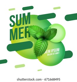 Summer bubble frames abstract background.