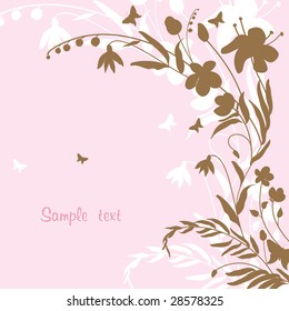 Summer butterfly card