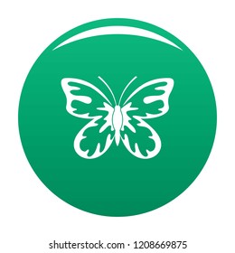 Summer butterfly icon. Simple illustration of summer butterfly vector icon for any design green