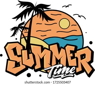 summer by the beach, enjoying the warmth of the sun