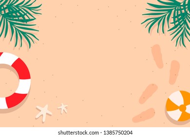 Verão pelo vetor de design à beira-mar