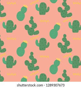 Summer cactus background design.